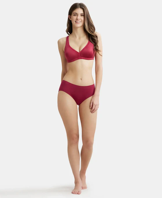 Anemone Non Padded Soft Touch Microfiber Elastane Stretch Full Coverage Everyday Bra - Image 5