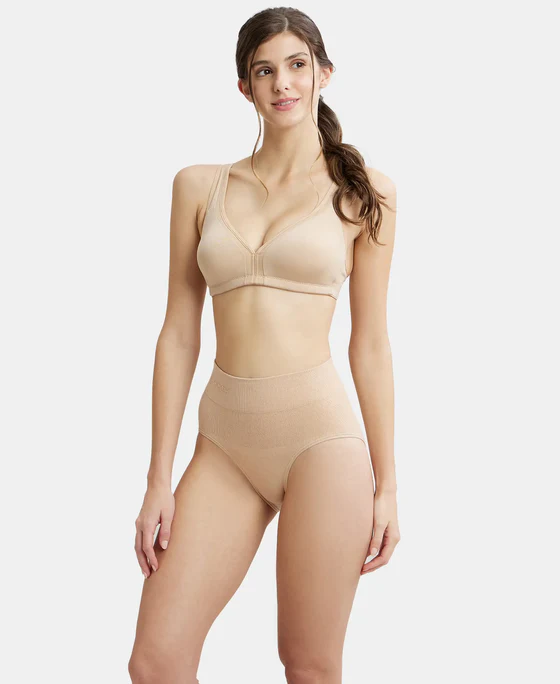 Light Skin Wire free Non Padded Soft Touch Microfiber Elastane Stretch Full Coverage Everyday Bra - Image 6