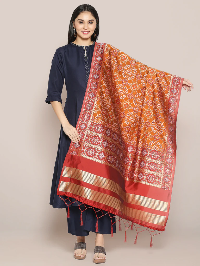 Banarasi Patola Silk Dupatta - Image 6