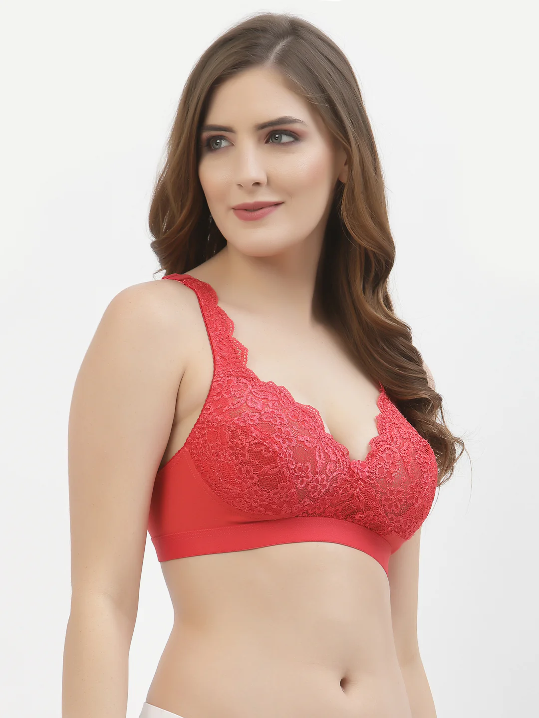 Tomato Full Coverage Women's Brida Lace Bra Non-Wired - Image 5