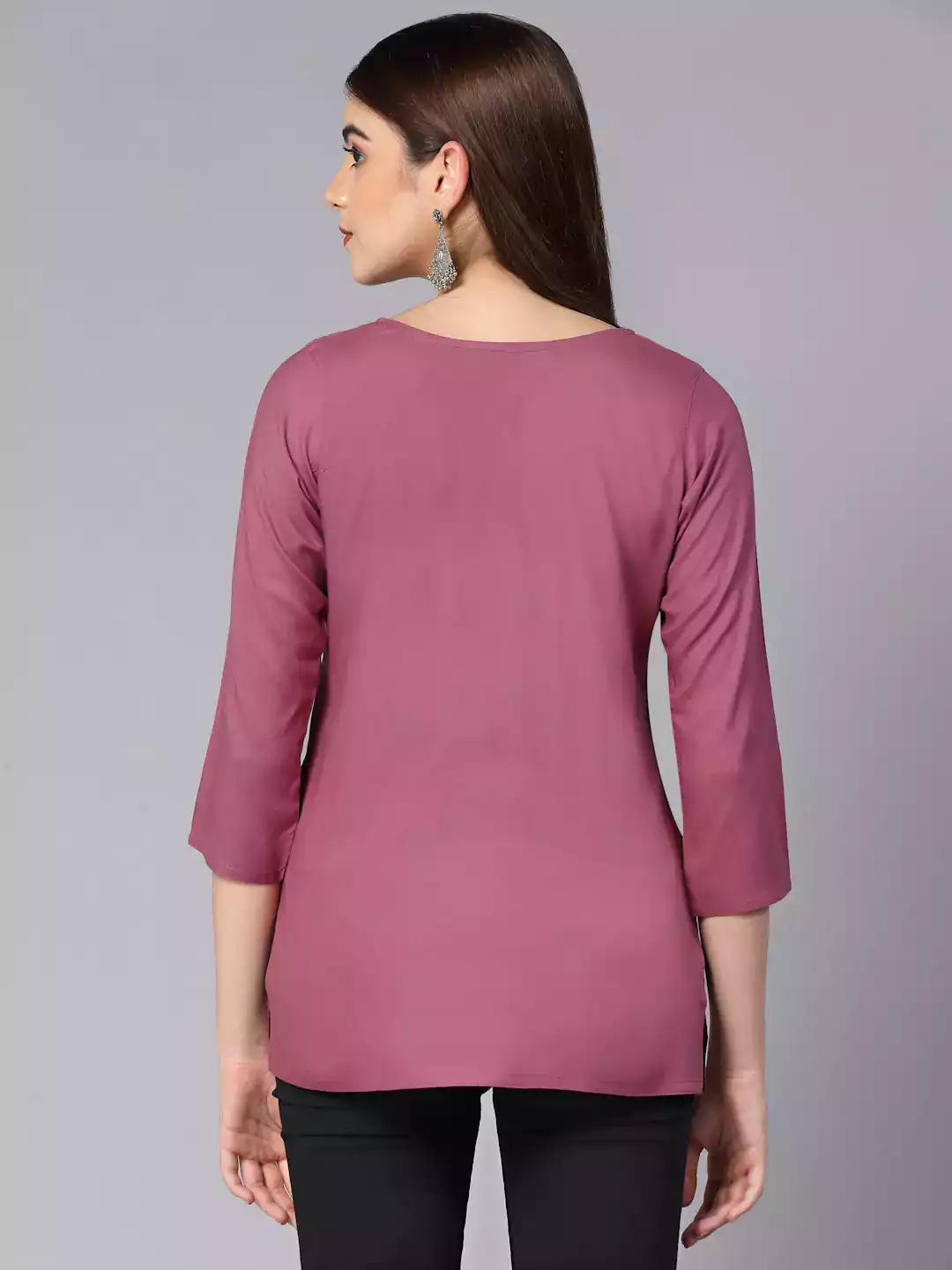 Israa Pink Short Kurti - Image 5