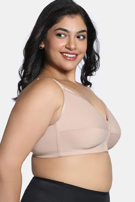 True Curv Cotton Laminated Non Wired Full Coverage Minimiser Bra - Image 2