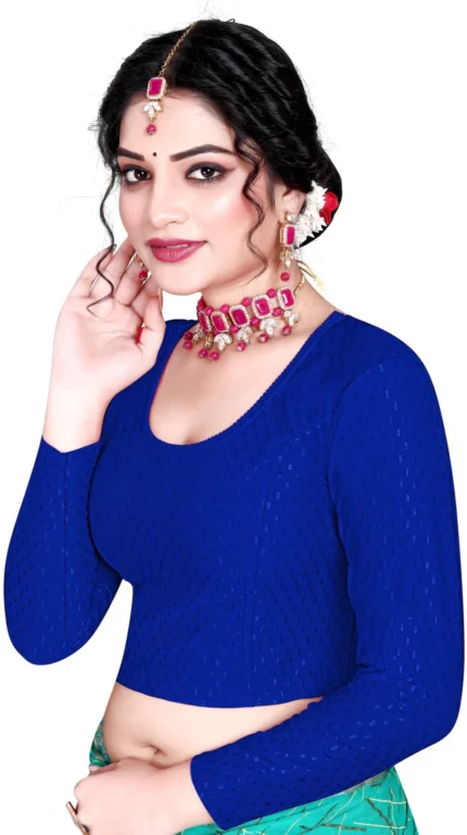Full Sleeve Round Neck Women Blouse