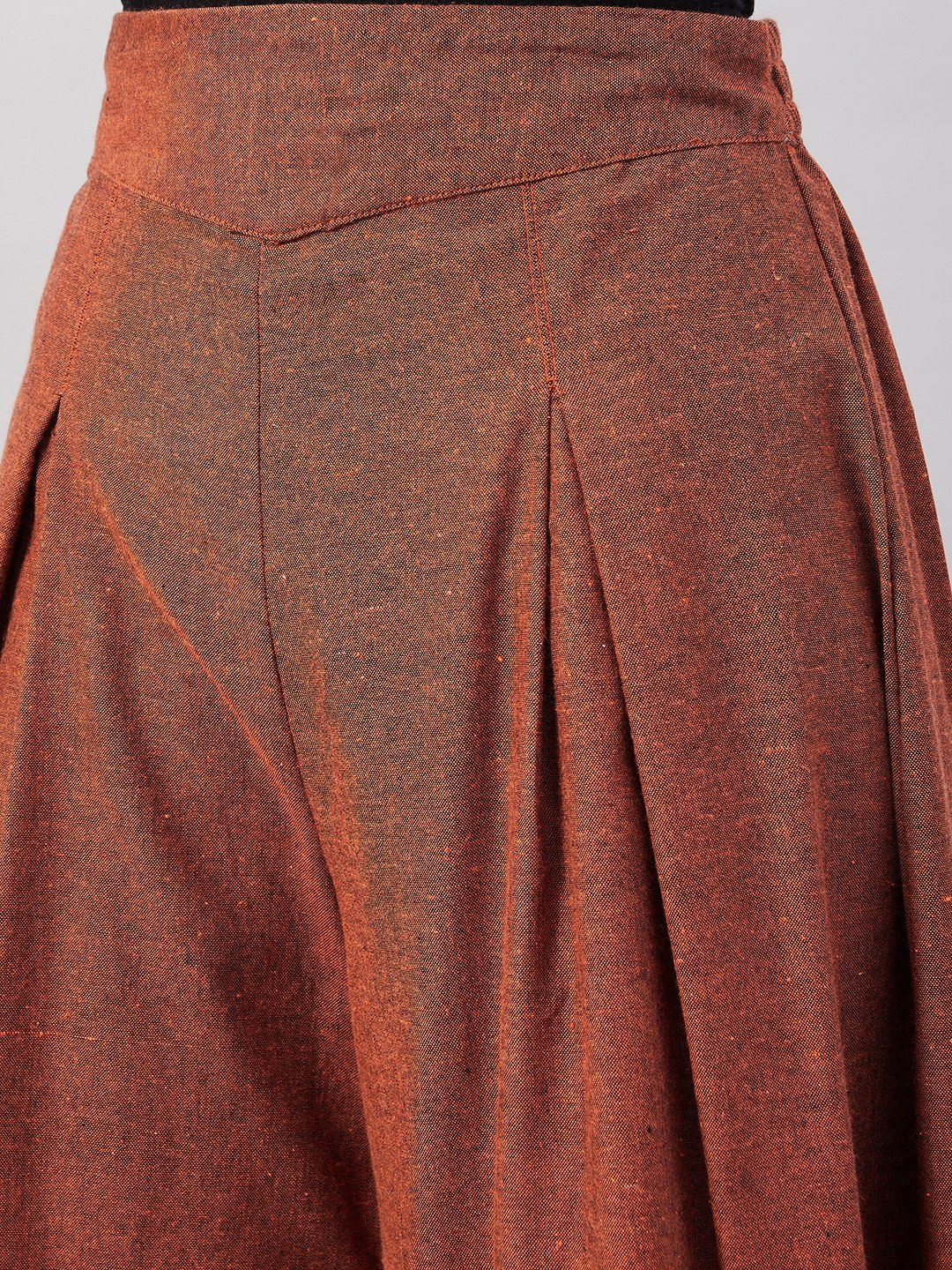 Rust Smart Casual Beautiful Hot Handloom Palazzo - Image 6